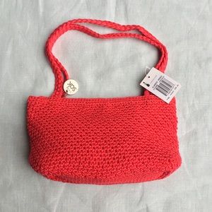 NWT The Sak hibiscus crocheted classic mini purse